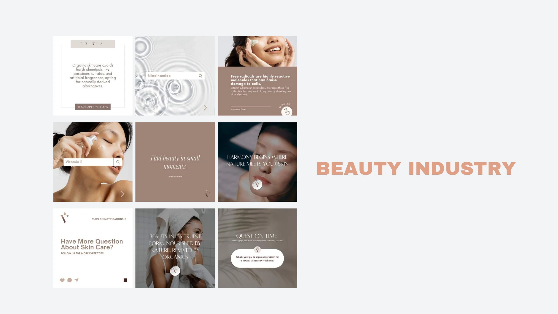 Beauty Niche Social Media Creatives